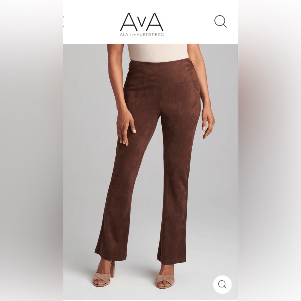 Ala Von Auersperg—Suede “GABRIELE” Pants in Cocoa Size L